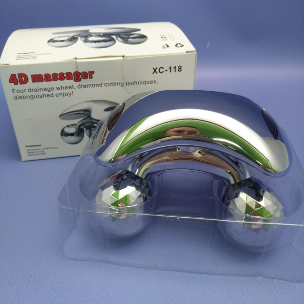 Массажер для лица и тела XC-118 4D / Роликовый массажер